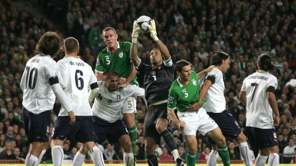 Will Ireland be facing Italian goalkeeper Gianluigi Buffon in the upcoming play-offs?