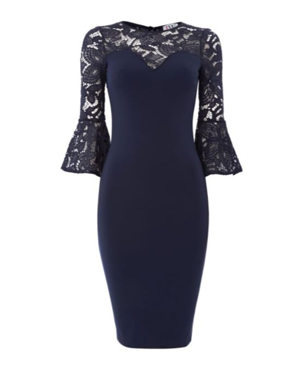 House of fraser hot sale navy lace dress