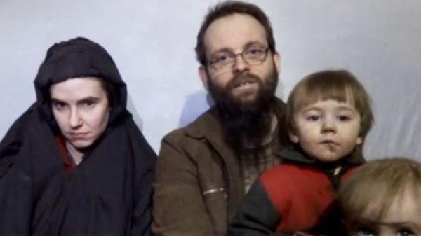 Caitlan Coleman and Joshua Boyle pictured with two of the children
