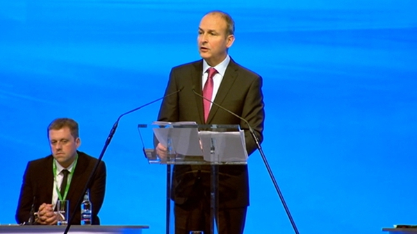 The Ard Fheis will close tomorrow night with a televised address by party leader Micheál Martin