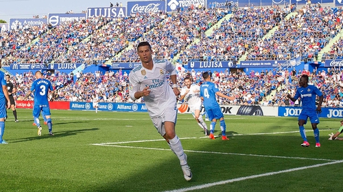 Ronaldo scored the winner as Real Madrid defeated Getafe 2-1