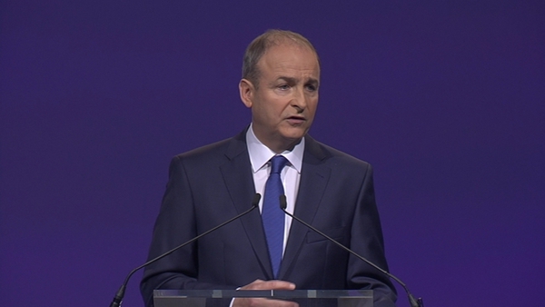 Micheál Martin said the Fine Gael had taken a big move to the right in recent months under the leadership of Leo Varadkar