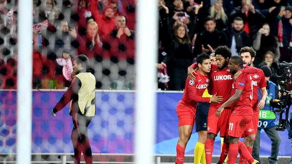Spartak Moscow are right back in the hunt to make the last 16
