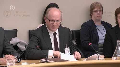 Central Bank Governor Professor Philip Lane appearing at the Finance Committee
