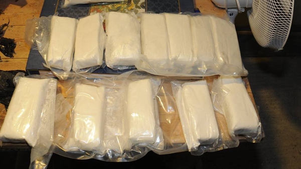Cocaine and cannabis with at estimated street value of more than €1 million was seized