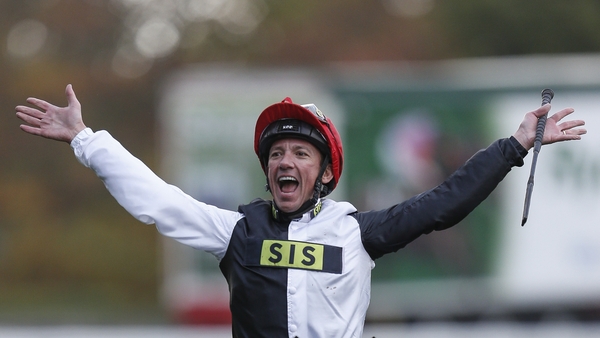 Frankie Dettori celebrates after riding Cracksman to victory