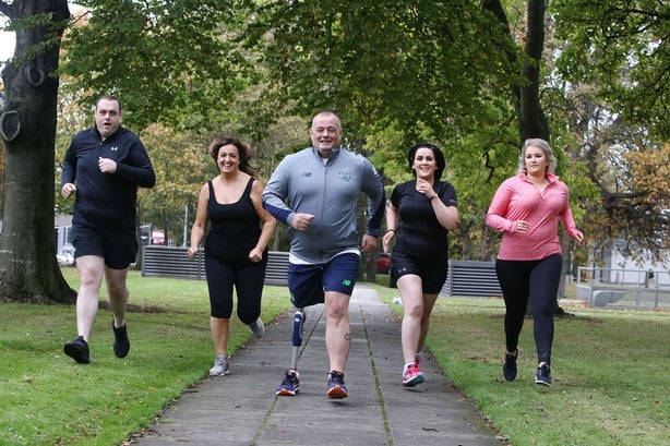 Chris leads the way - front and centre