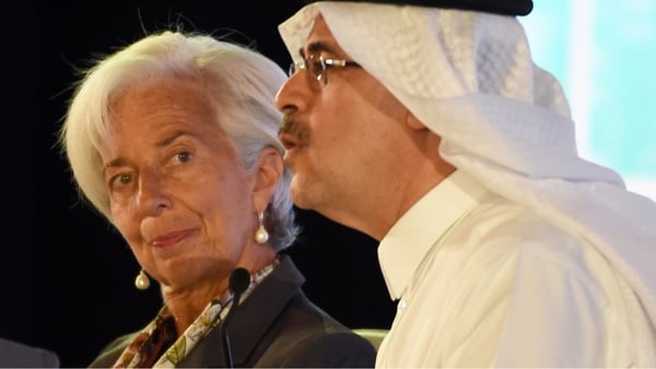Christine Lagarde was speaking at conference in Riyadh, Saudi Arabia