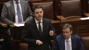 Paschal Donohoe was speaking in the Dáil this evening
