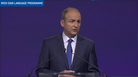 Fianna Fail Ard Fheis: The Leader's Speech