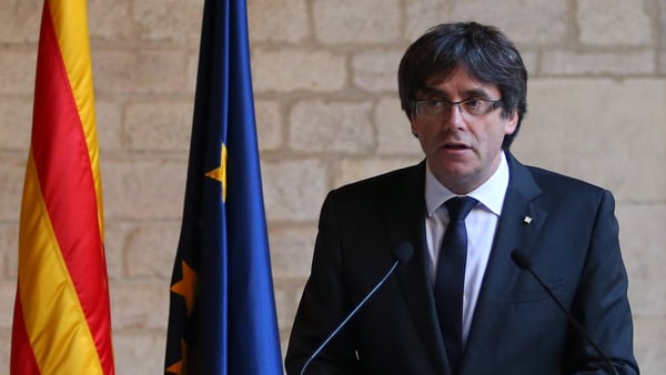 Carles Puigdemont insists he is still Catalonia's 'legitimate' leader