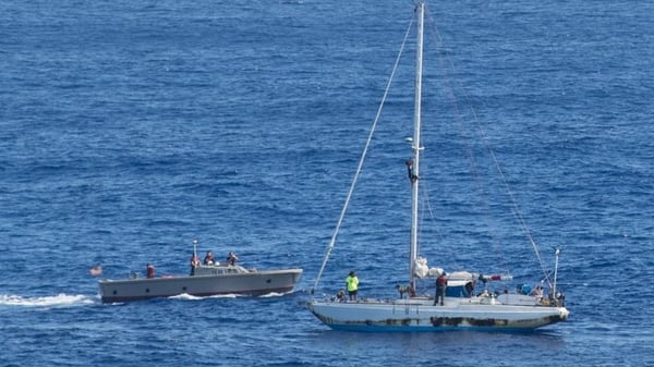 Jennifer Appel, Tasha Fuiaba and the two dogs had set sail from Hawaii bound for Tahiti