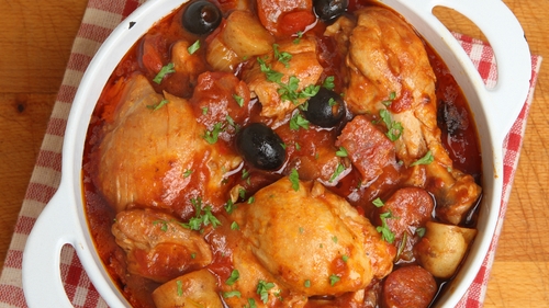 A really good splash of Ouzo or Pernod elevates this dish.