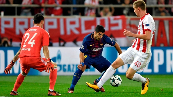 Barcelona were unable to find a way past Olympiakos