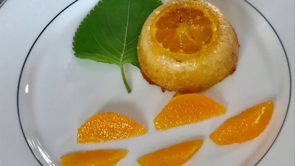 Lemon Cake with Orange Segments