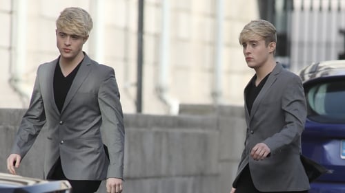John and Edward Grimes at the High Court yesterday