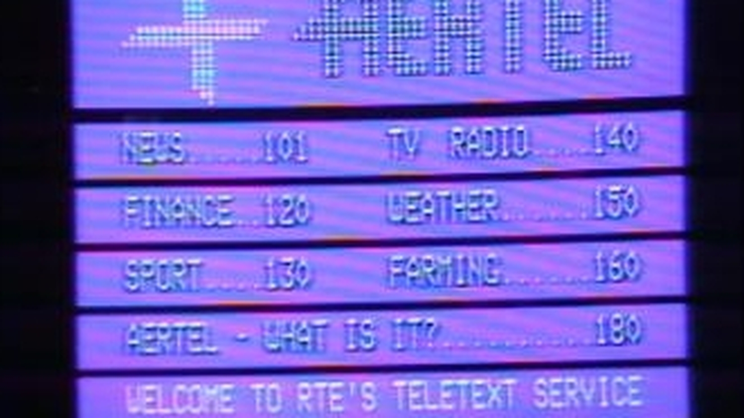 RTÉ Archives | Collections | RTÉ Launches Aertel Teletext