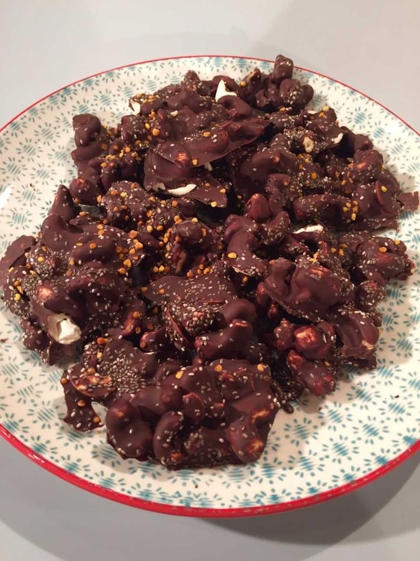 Maeve's chocolate, cashew and chia bites