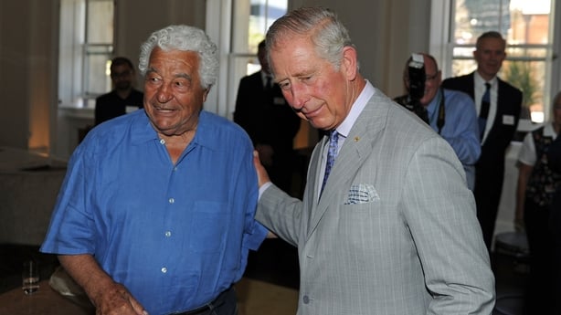 Antonio Carluccio pictured with Prince Charles