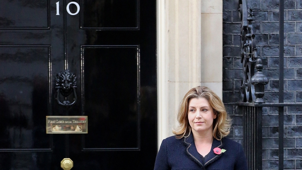 Penny Mordaunt leaves 10 Downing Street
