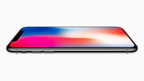 The iPhone X has a display which covers almost the entire front of the device