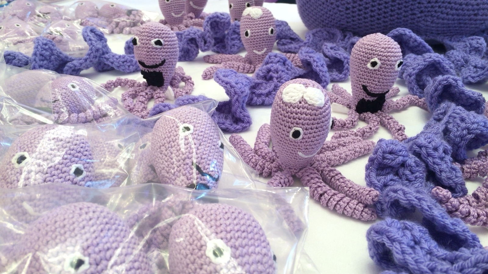 Crocheted octopuses bring comfort to premature babies
