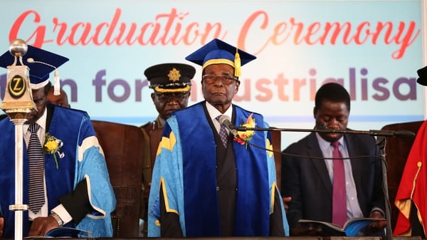 Robert Mugabe attended a university graduation ceremony in the capital, Harare, in his first public appearance since the military seizure of power