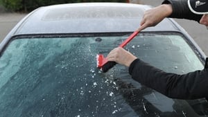 Motorists have been advised to use an ice scraper when clearing ice from their windscreen