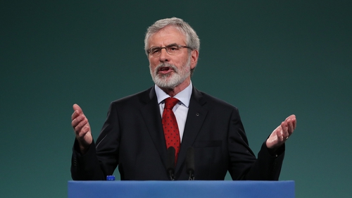 Gerry Adams made the announcement at the party's Ard Fheis this evening