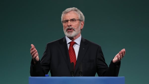 'British government involvement in our affairs will end when a majority vote for that,' Gerry Adams said