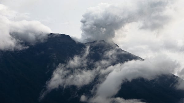 Mount Agung has belched smoke as high as 700 metres