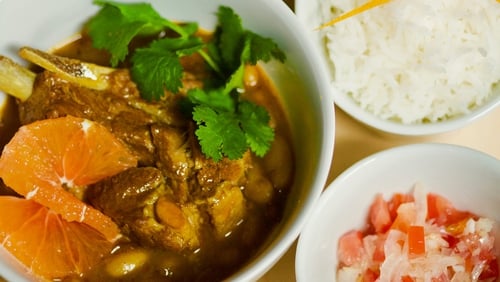 Sugarbean curry sambal and rice