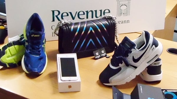 Counterfeit items seized by Revenue at postal depots