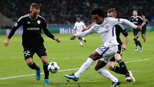 Willian starred for Chelsea
