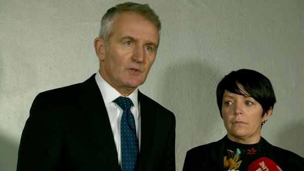 Solicitor Robert Anderson with Louise James following the verdicts