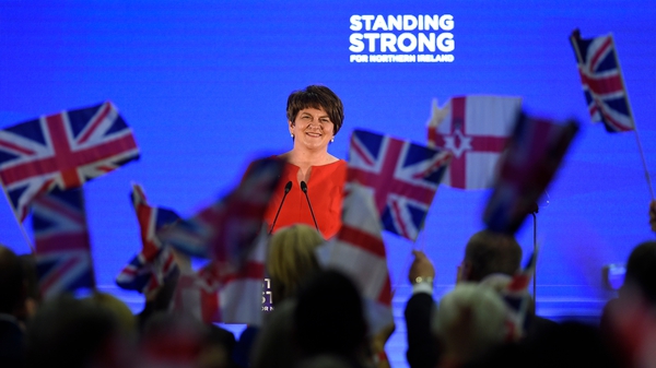 Arlene Foster got a rousing reception from Union flag-waving party faithful at the DUP's first conference since it became political kingmakers at Westminster