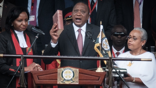 Mr Kenyatta said he would work to unite the country
