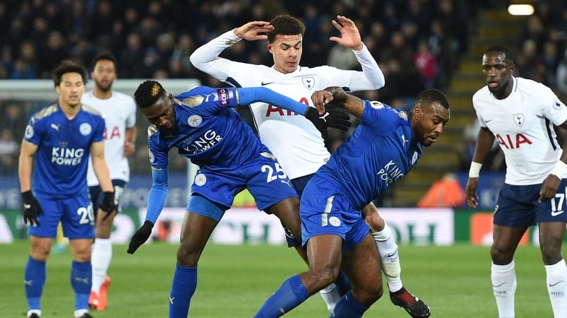 Jamie Vardy scored the opening goal of the game.