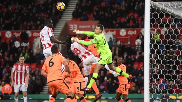 Simon Mignolet was lucky not to be sent off against Stoke
