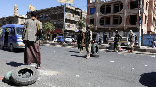 Houthi fighters Yemen