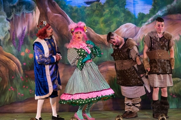 Joe Conlon, centre stage, as Nanny Ninny Noonah!