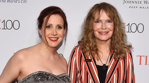 Dylan Farrow with her mother Mia Farrow