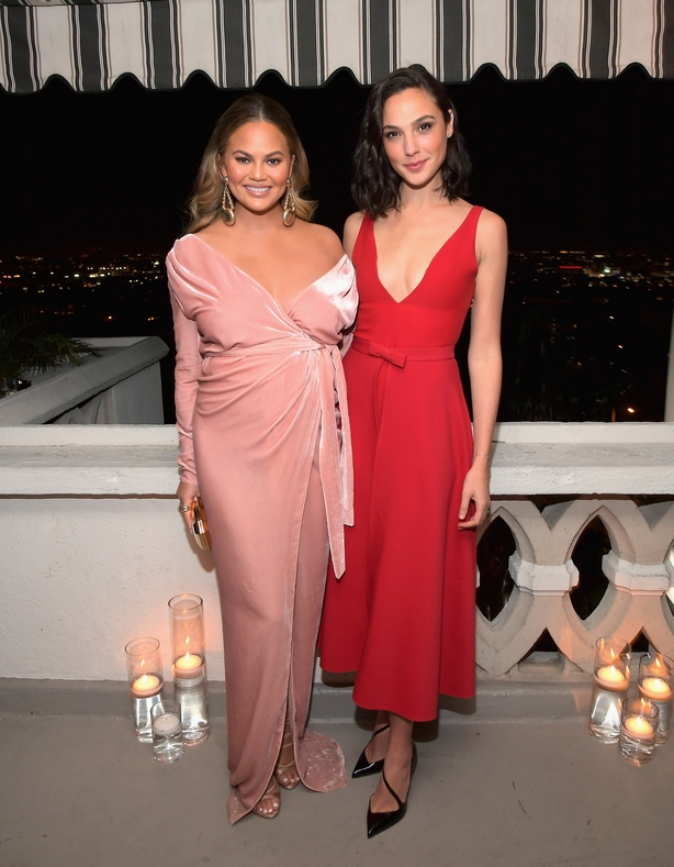 Chrissy Teigen and Gal Gadot