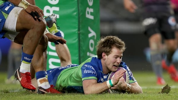 Kieran Marmion crossed for Connacht's second try against Brive this evening