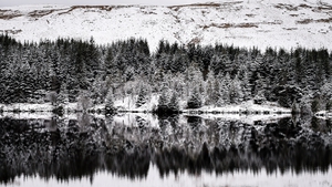 Snow covers the landscape over the Brecon Beacons, Wales, as the cold weather continues across the UK and Ireland