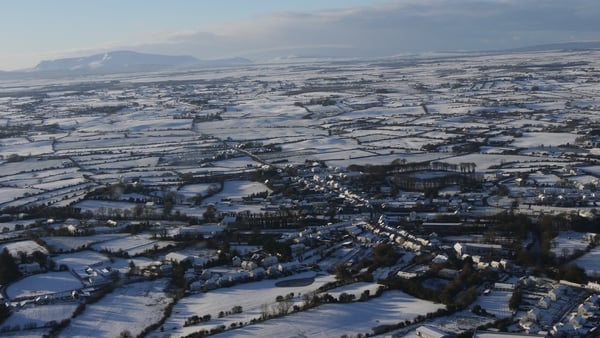 Snow covering the area around Crossmolina, Co Mayo