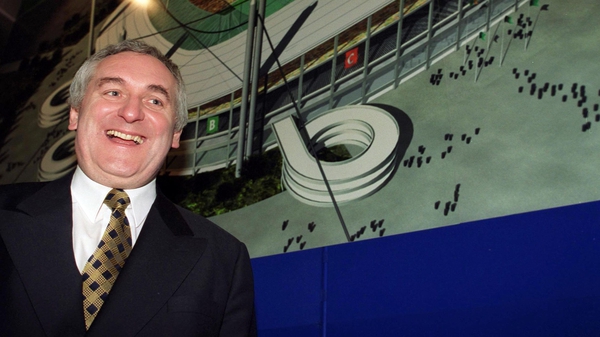 Bertie Ahern shared his soccer knowledge with the country in 2001
