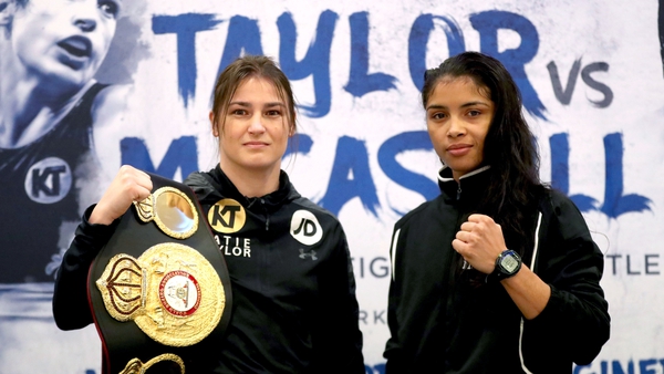 WBA Lightweight World Champion Katie Taylor and Jessica McCaskill