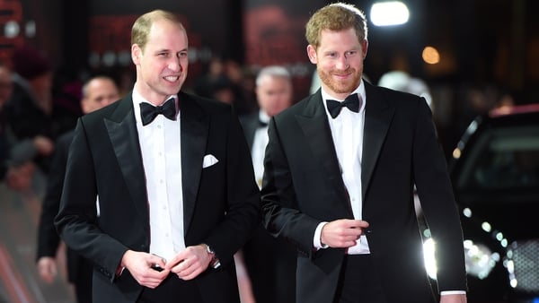 William and Harry looked dapper as they made their way up the red carpet