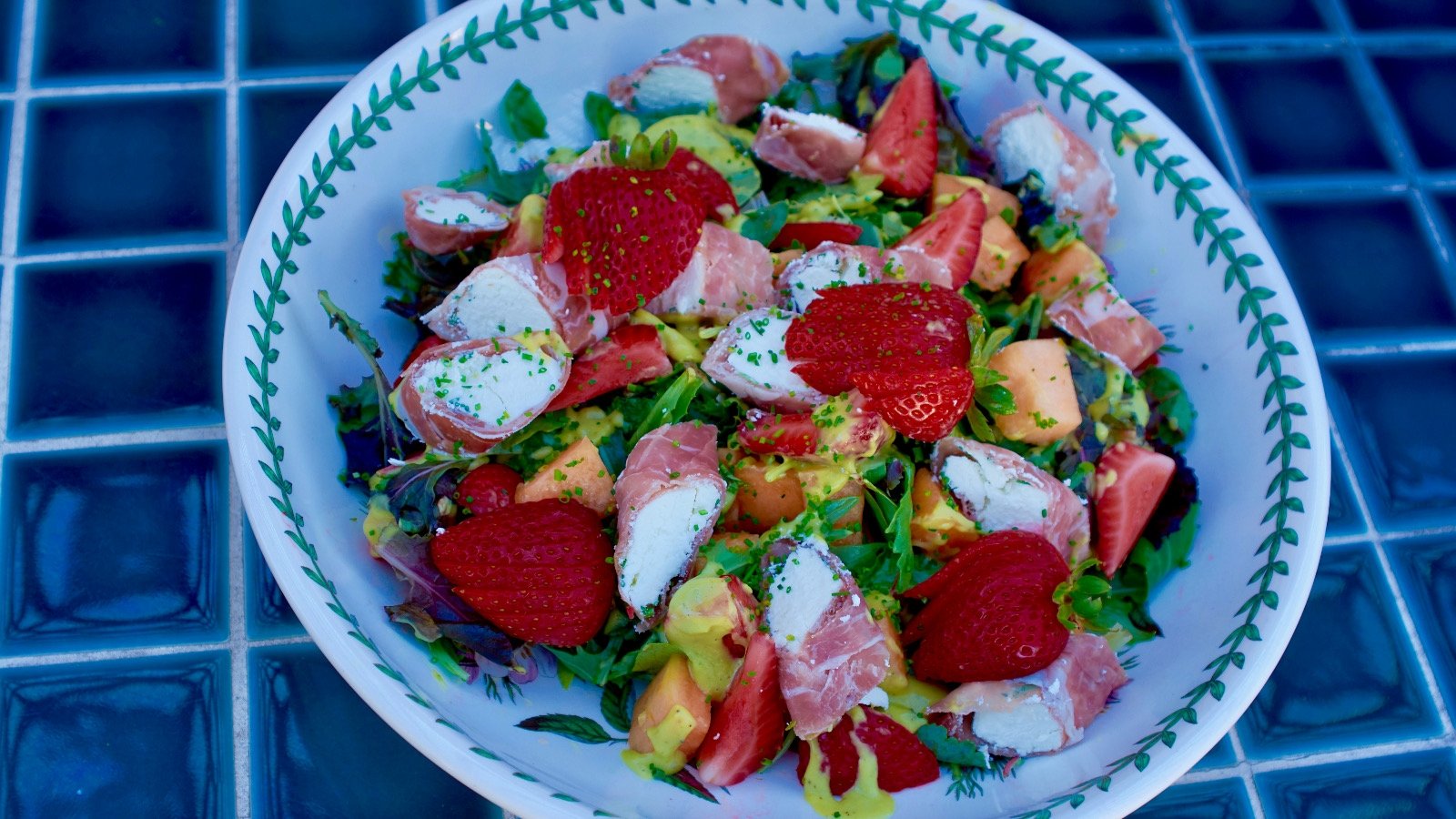 Catherine's Prosciutto and Goats Cheese Salad